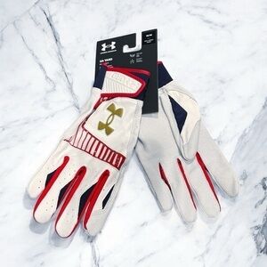Under Armour Yard 9 Stars and Stripes‎ Baseball Gloves Mens Size Medium NWT